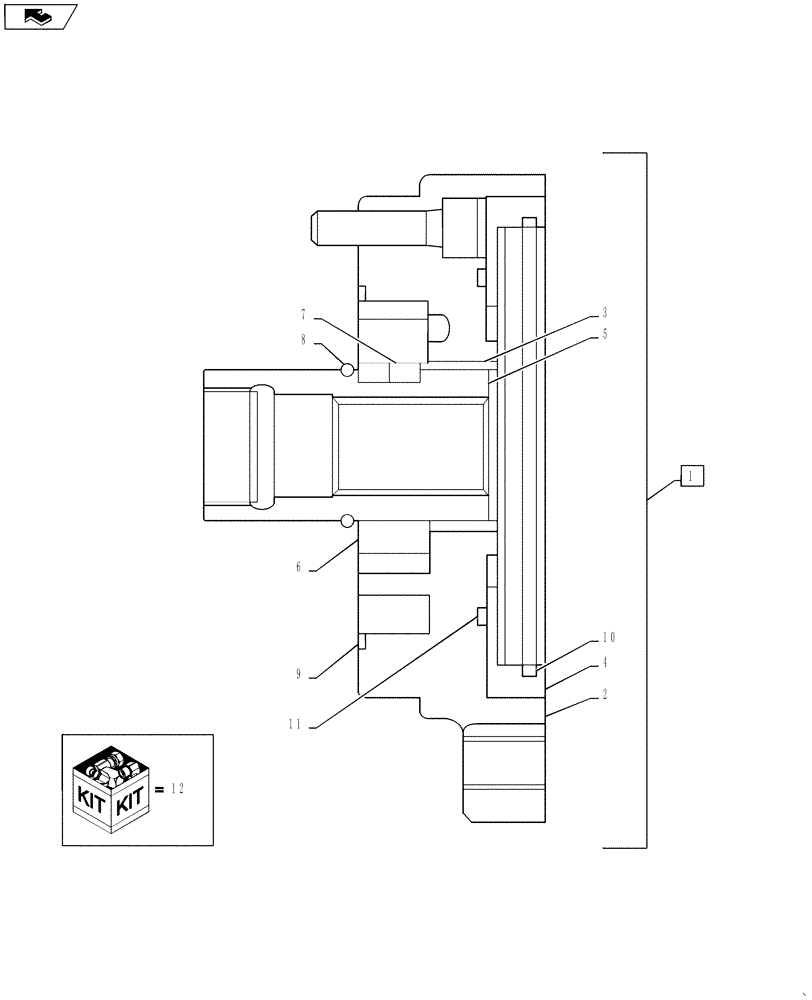 Схема запчастей Case IH 3330 - (29.100.09[08]) - HYDROSTATIC PUMP, INTERNAL GEAR ASSEMBLY, BSN YCT032640 (29) - HYDROSTATIC DRIVE