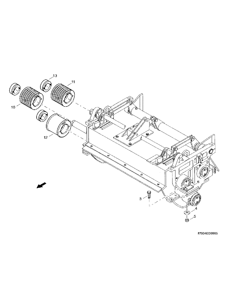 Схема запчастей Case IH 8790 - (122) - CRACKER, VARIOUS COMPONENTS (60) - PRODUCT FEEDING