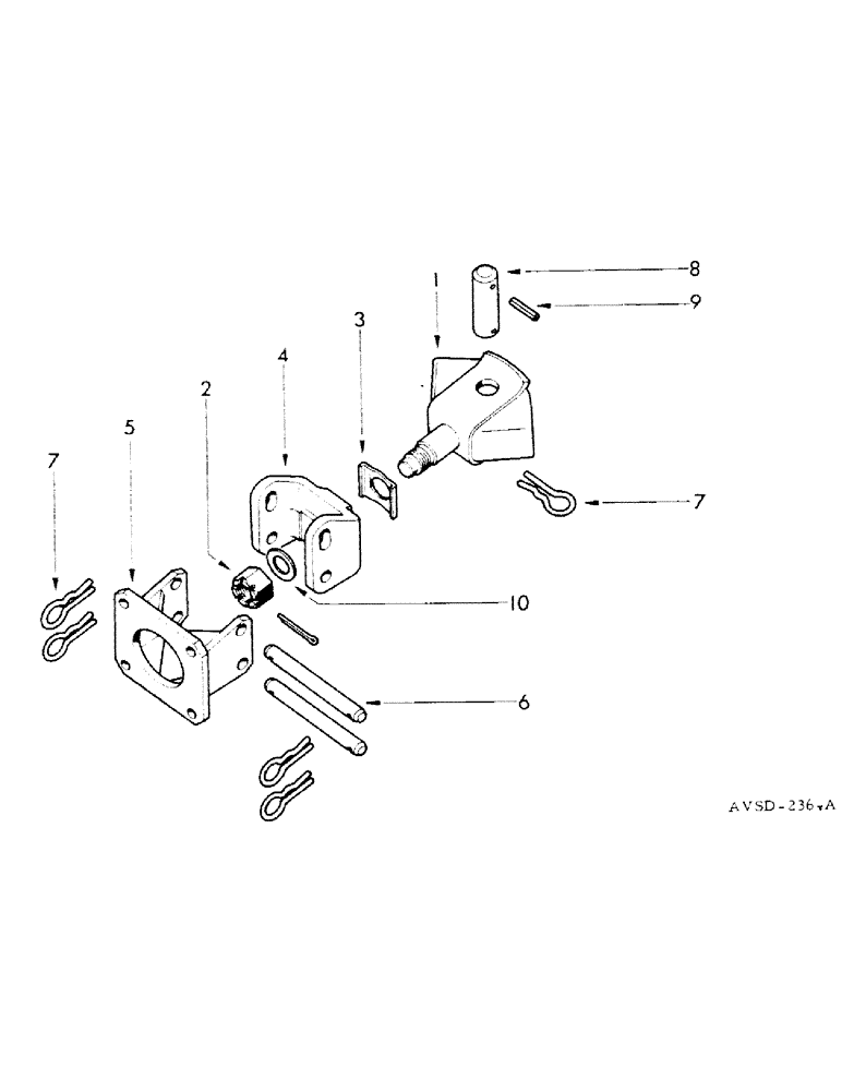 Схема запчастей Case IH FU-267D - (233) - REAR TRAILER HITCH (09) - CHASSIS