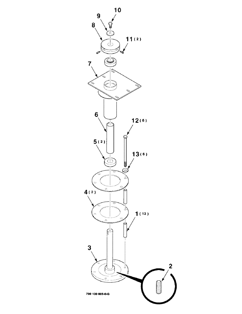 Схема запчастей Case IH 8850 - (2-20) - HEADER DRIVE CAGE ASSEMBLY (58) - ATTACHMENTS/HEADERS