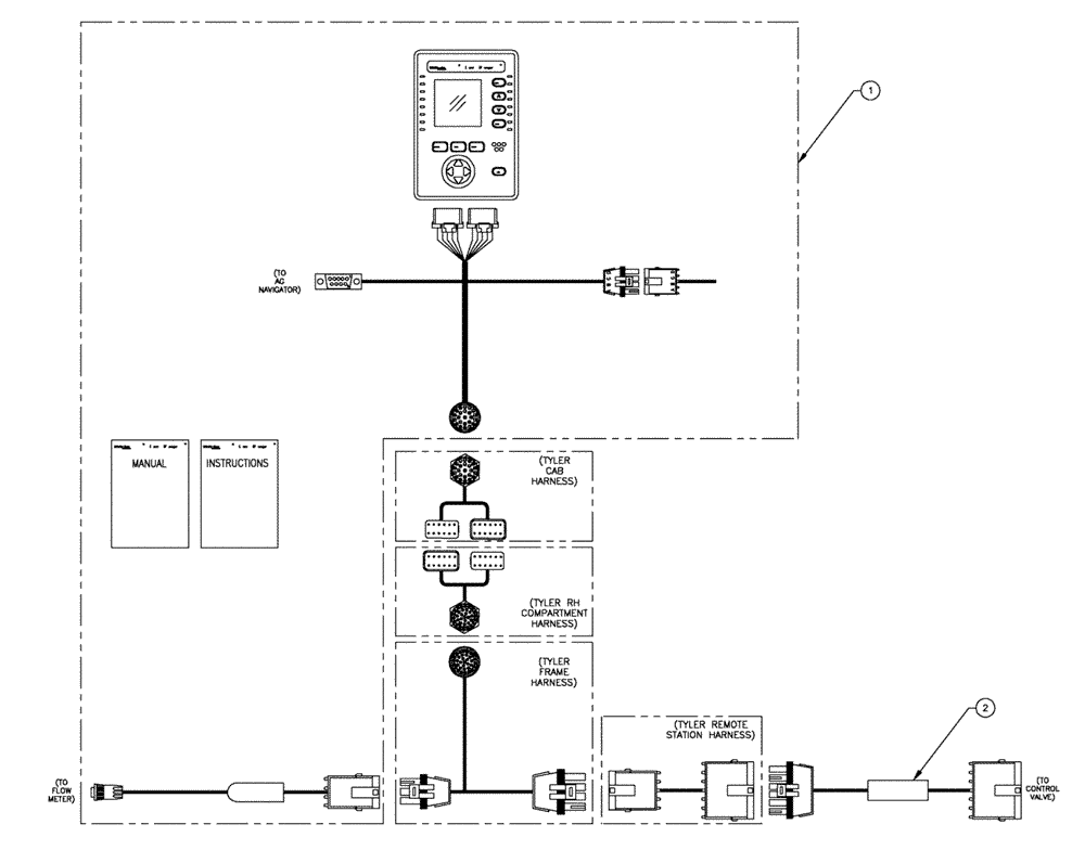 Схема запчастей Case IH SPX4260 - (11-036) - CONTROLLER ASSEMBLY, DICKEY-JOHN LAND MANAGER Options