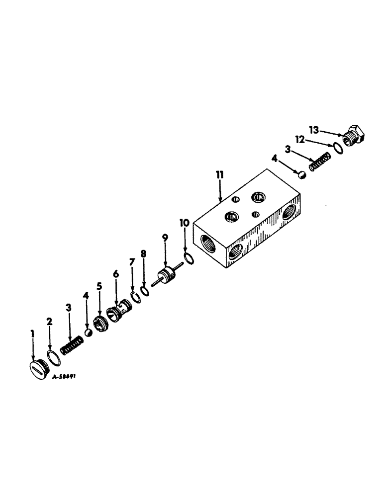 Схема запчастей Case IH 2656 - (F-63) - HYDRAULICS, DOUBLE ACTING CHECK VALVE (07) - HYDRAULIC SYSTEM