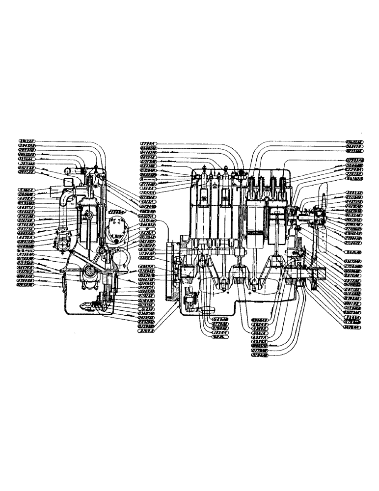 Схема запчастей Case IH D-SERIES - (007) - ENGINE ASSEMBLY, FOR ENGINES WITH 3-7/8" BORE, CYLINDER HEAD, D, DC, DO, DV (02) - ENGINE