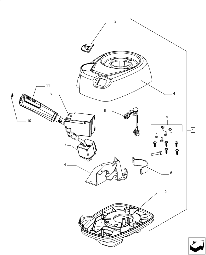 Схема запчастей Case IH MAGNUM 235 - (21.135.AQ[01]) - TRANSMISSION CONTROL ASSEMBLY (21) - TRANSMISSION