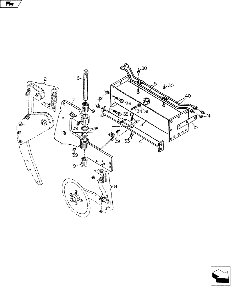 Схема запчастей Case IH 900 SERIES - (75.200.07) - 1 BOTTOM EXTENSION ASSEMBLY (75) - SOIL PREPARATION