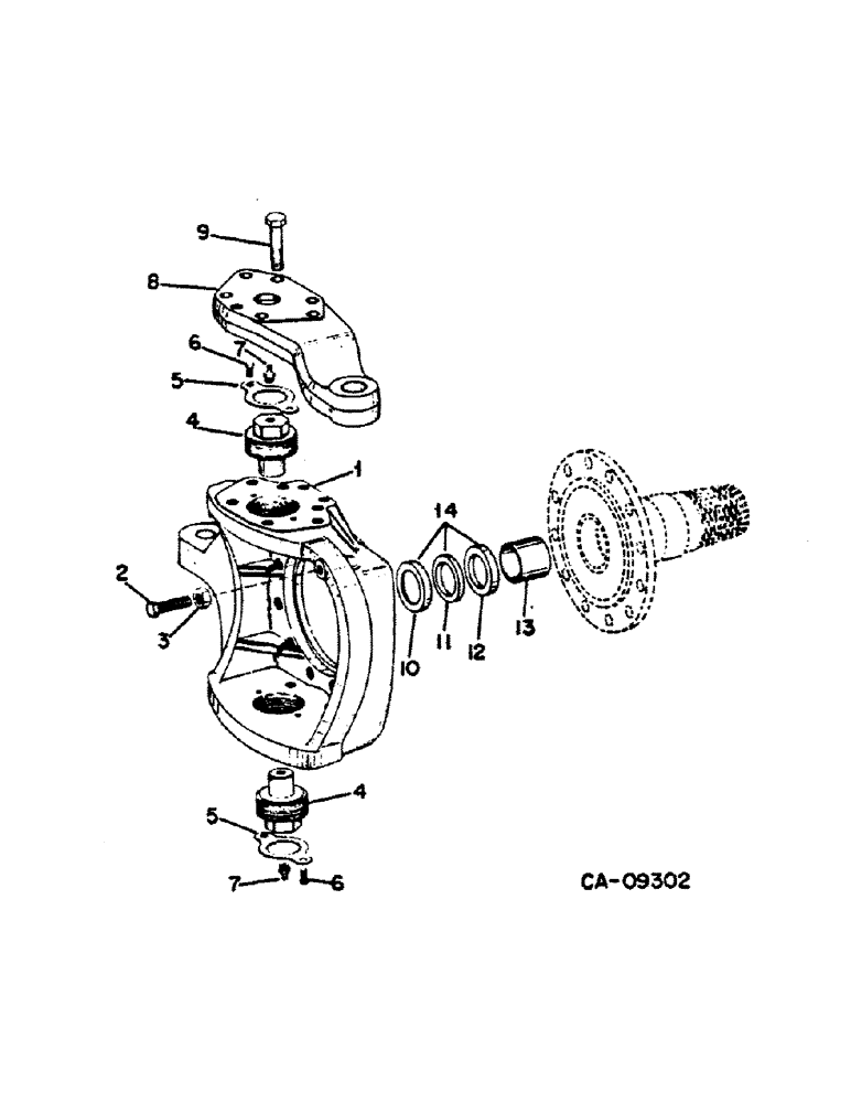 Схема запчастей Case IH 784 - (07-63) - DRIVE TRAIN, STEERING KNUCKLE ASSEMBLY, ALL WHEEL DRIVE, ZF AXLE (04) - Drive Train