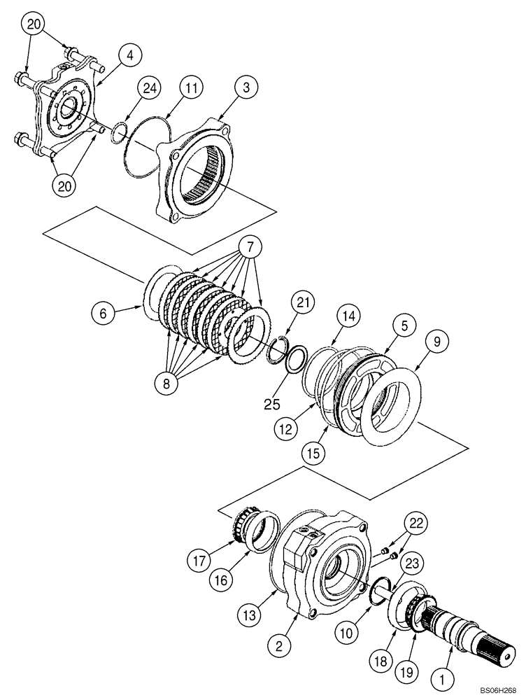 Схема запчастей Case IH 40XT - (07-05) - BRAKE - HYDRAULIC (07) - BRAKES