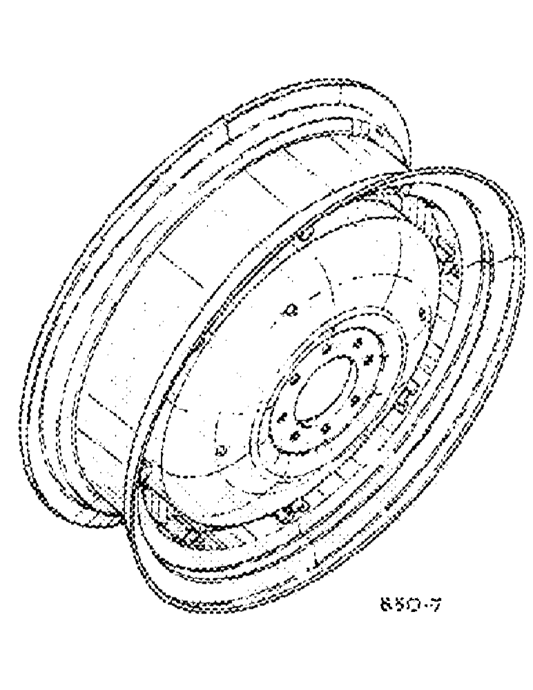 Схема запчастей Case IH 884 - (15-02) - REAR WHEEL, 6 BOLT WHEEL TO RIM MOUNTING Wheels & Traction