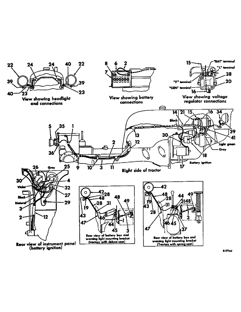 Схема запчастей Case IH INTERNATIONAL - (08-33) - ELECTRICAL STARTING AND LIGHTING SYSTEM, 12 VOLT (06) - ELECTRICAL