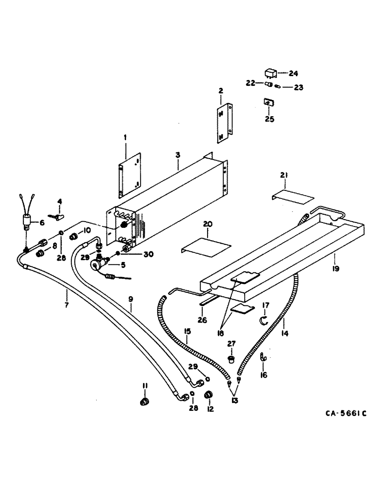 Схема запчастей Case IH 1480 - (13-27) - SUPERSTRUCTURE, AIR CONDITIONER EVAPORATOR (05) - SUPERSTRUCTURE