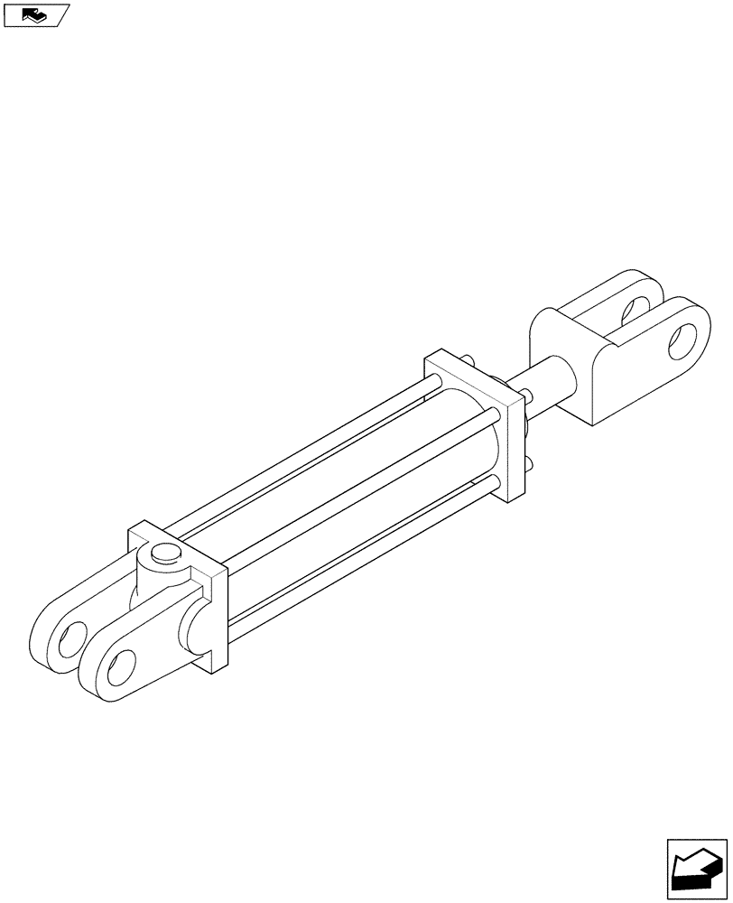 Схема запчастей Case IH 3580 - (35.116.02[02]) - DELUXE AUGER CYLINDER OUTER (35) - HYDRAULIC SYSTEMS