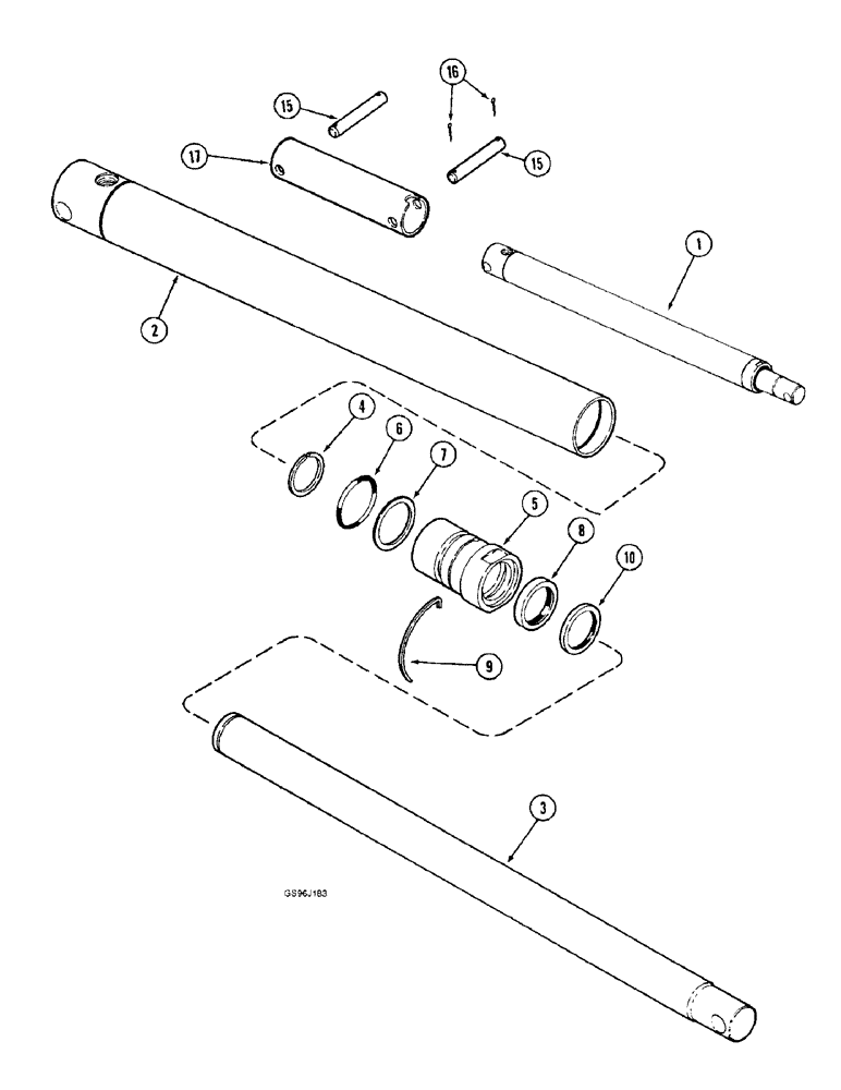 Схема запчастей Case IH 1660 - (8-30) - HEADER LIFT CYLINDER (07) - HYDRAULICS