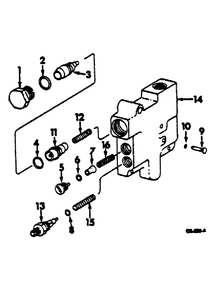 Схема запчастей Case IH 474 - (10-23) - UNLOADING AND FLOW CONTROL VALVE (07) - HYDRAULICS