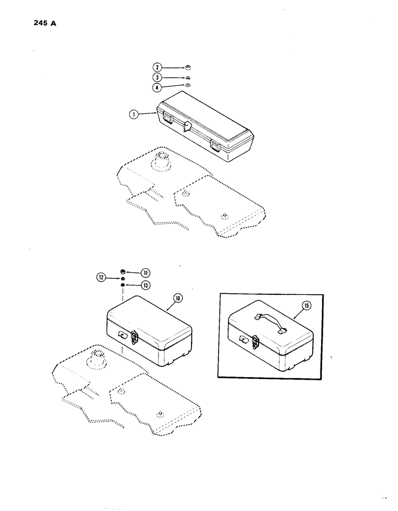 Схема запчастей Case IH 1270 - (245A) - TOOL BOX (09) - CHASSIS/ATTACHMENTS