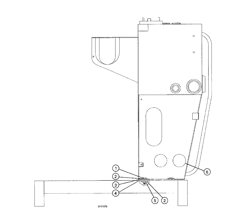 Схема запчастей Case IH SPX3185 - (119) - SUSPENSION AND FRAME, OIL TANK MOUNTING (39) - FRAMES AND BALLASTING