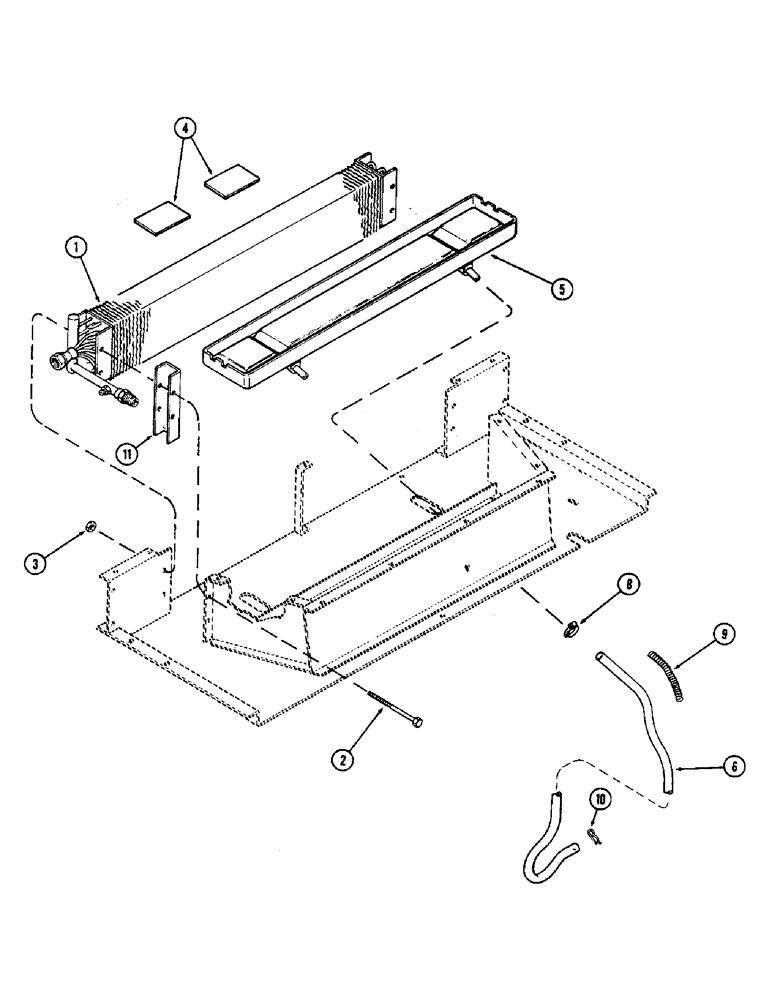 Схема запчастей Case IH 2470 - (512) - CAB, PLENUM WITH AIR CONDITIONING, PRIOR TO CAB SERIAL NO. 7864002 (09) - CHASSIS/ATTACHMENTS