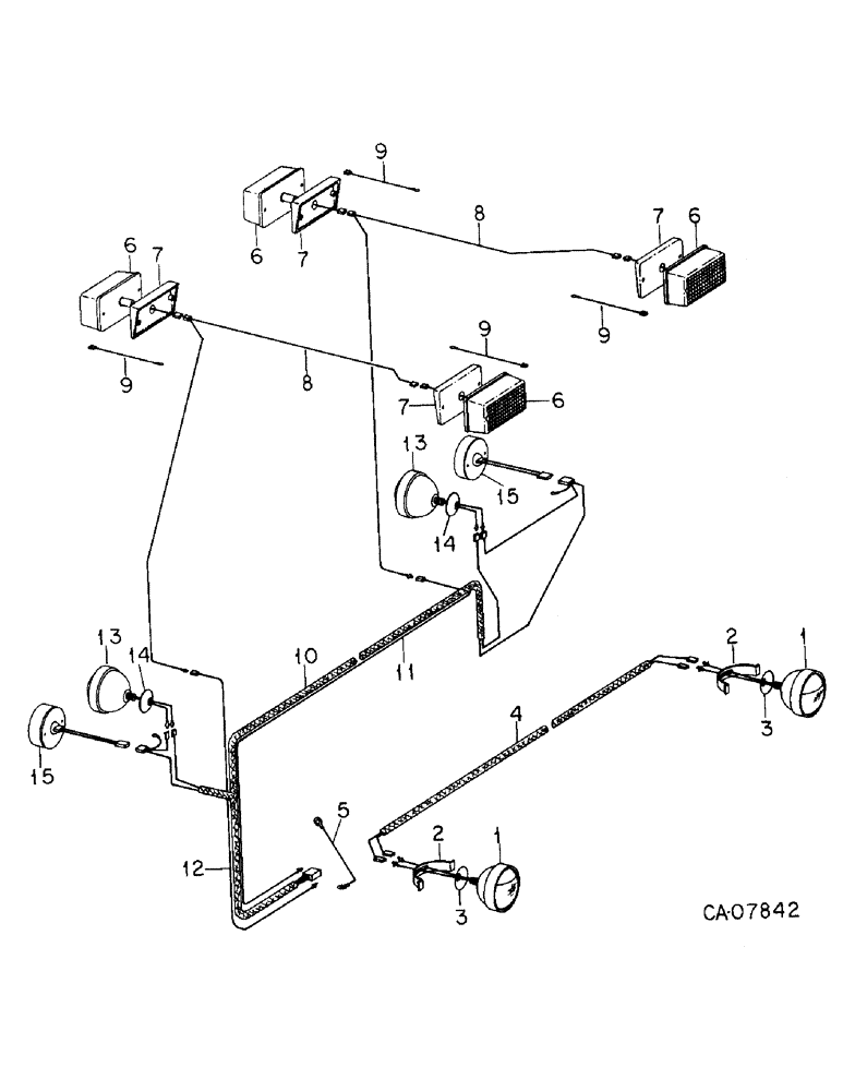 Схема запчастей Case IH 3488 - (08-23) - ELECTRICAL, ROPS ELECTRICAL WIRING (06) - ELECTRICAL