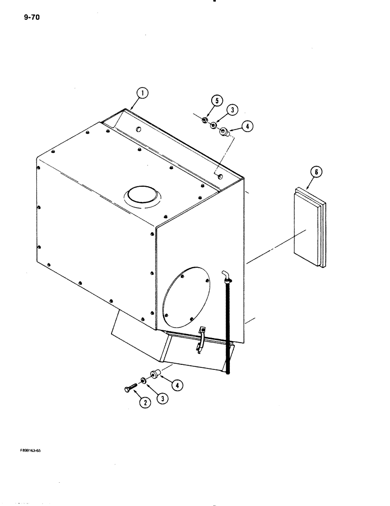 Схема запчастей Case IH 9110 - (9-70) - AIR CONDITIONER AND HEATER MODULE, CAB (09) - CHASSIS/ATTACHMENTS