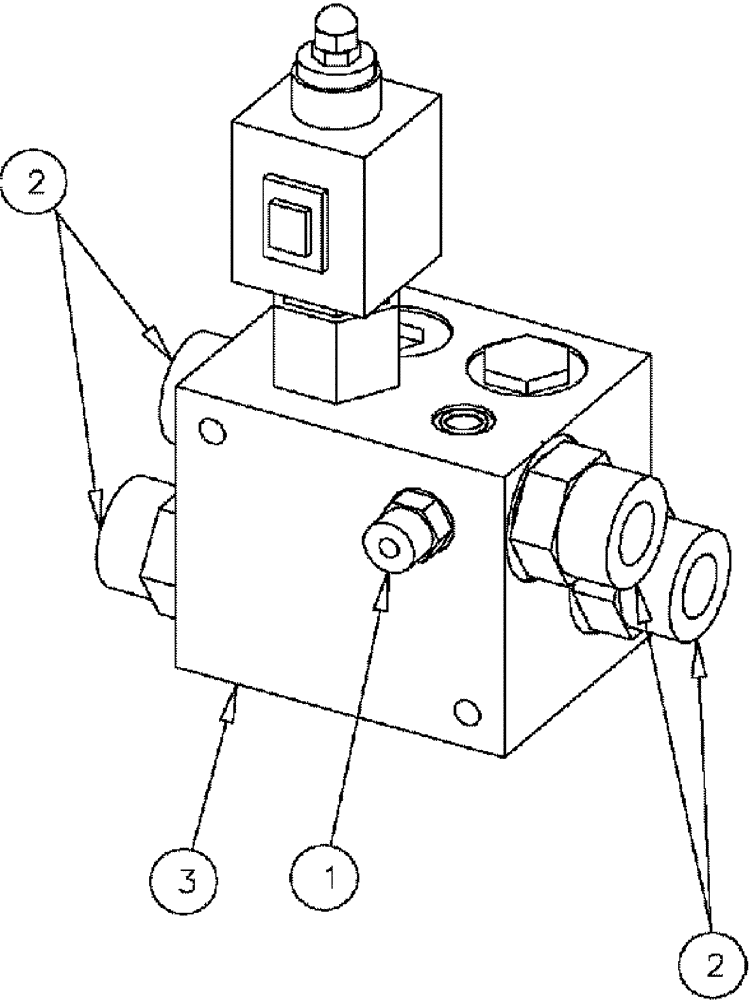 Схема запчастей Case IH 610 - (04-002) - VALVE PRODUCT PWM Hydraulic Plumbing
