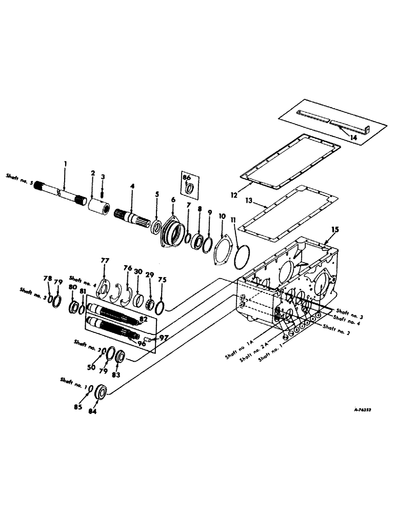 Схема запчастей Case IH 403 - (040) - AXLE, TRANSMISSION (21) - TRANSMISSION