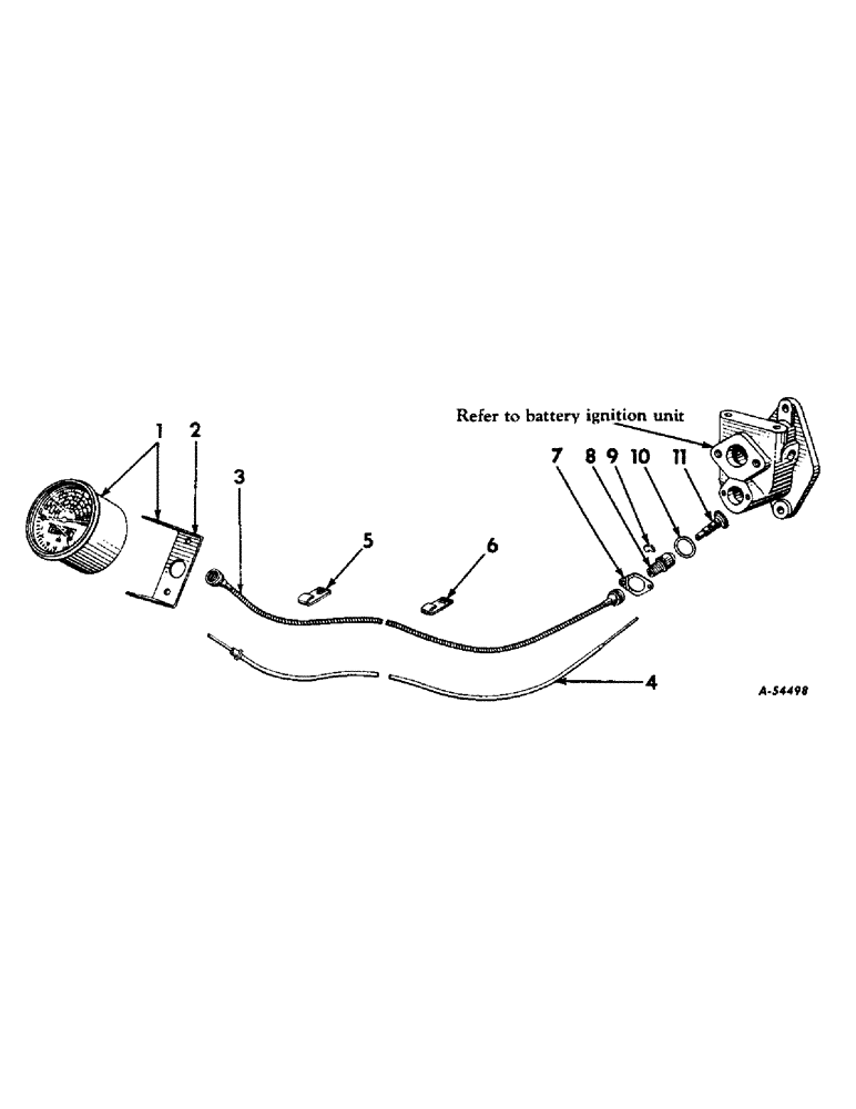 Схема запчастей Case IH 200 - (376) - ATTACHMENTS, TACHOMETER, SPECIAL, FARMALL AND INTERNATIONAL 240 TRACTORS Attachments