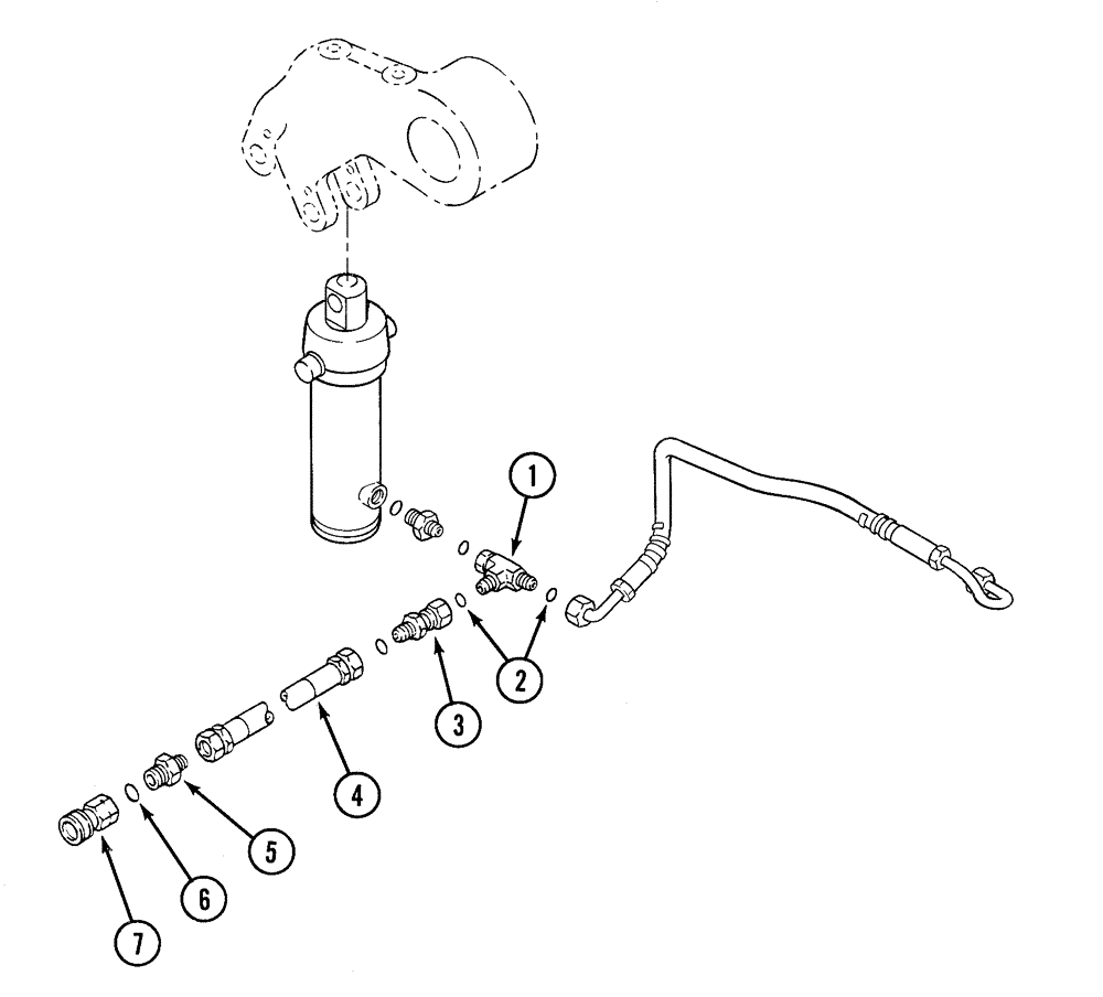 Схема запчастей Case IH 1220 - (35.850.03) - ASSIST WHEEL HYDRAULIC ATTACHMENT KIT, MX120 THROUGH MX135 MAXXUM TRACTORS (35) - HYDRAULIC SYSTEMS