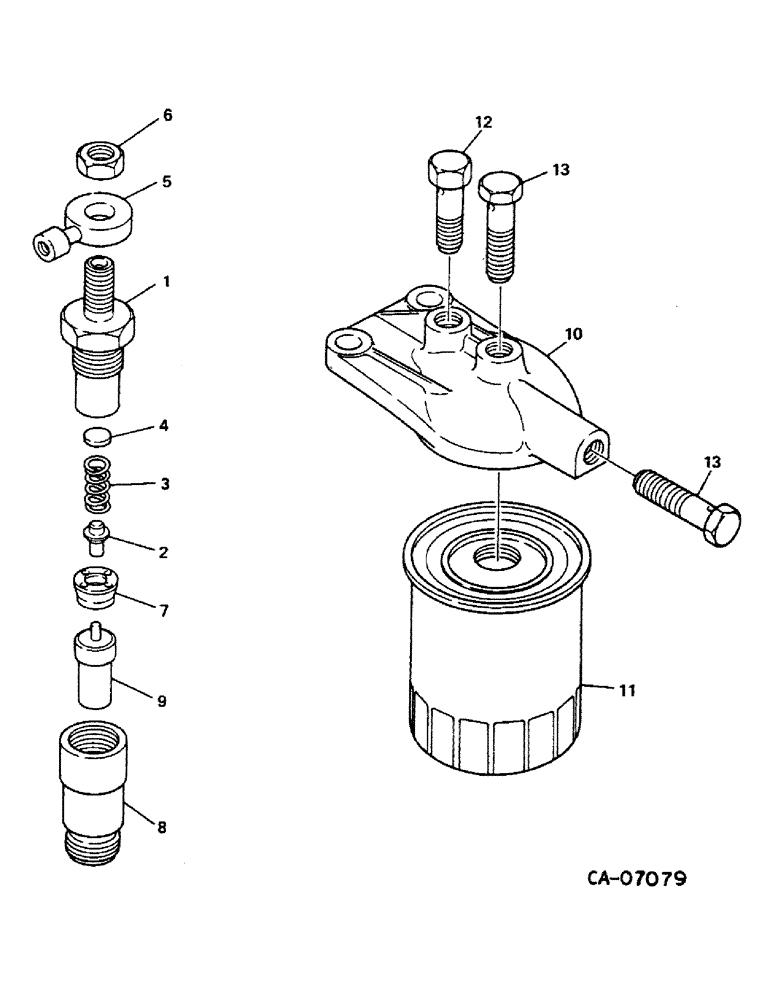 Схема запчастей Case IH 274 - (12-33) - POWER, DIESEL ENGINE, NISSAN, FUEL INJECTION NOZZLE AND FUEL FILTER Power