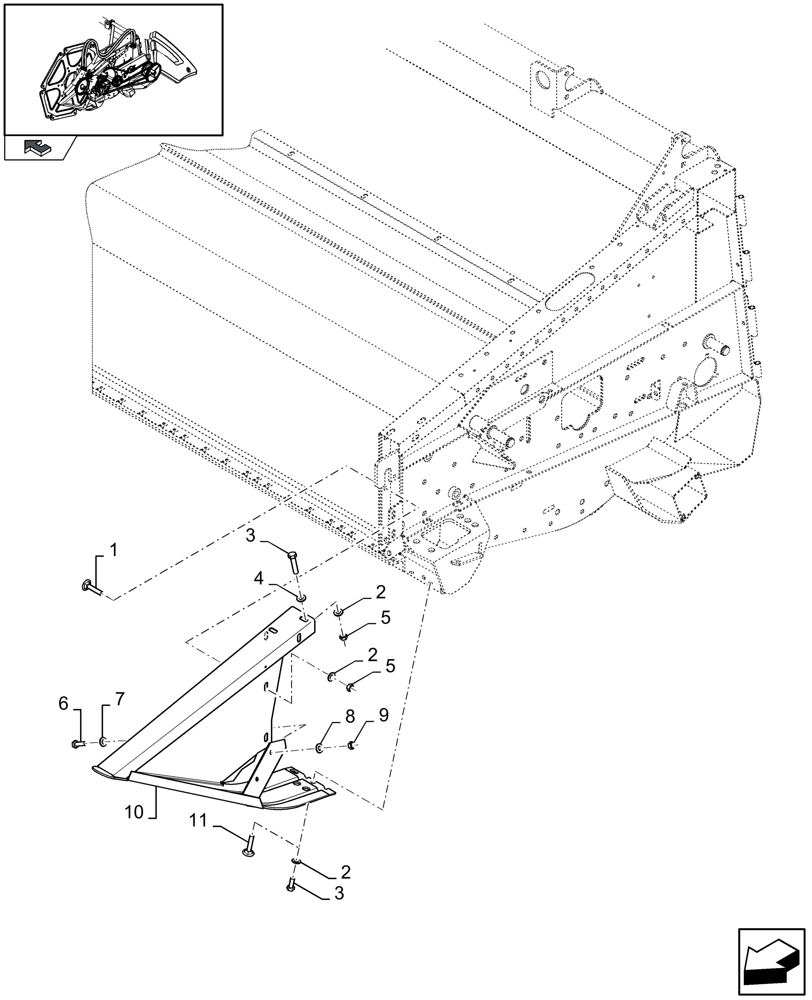 Схема запчастей Case IH 2040 - (20.37[01]) - DIVIDER (20) - HEADER