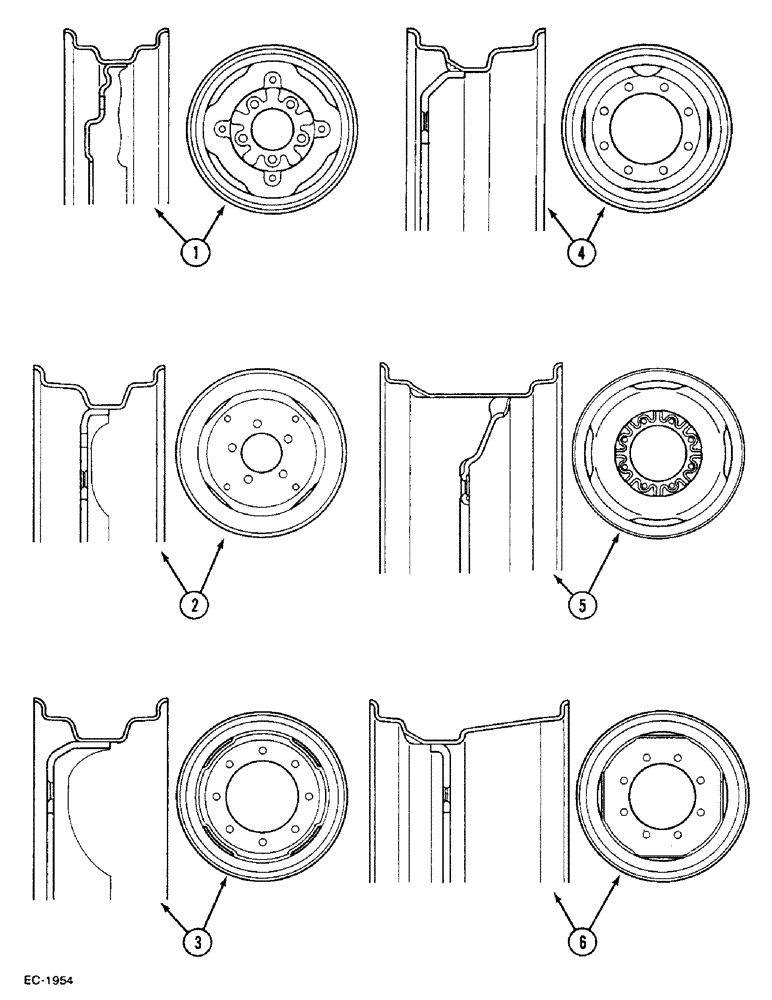 Схема запчастей Case IH 833 - (5-294) - FRONT WHEELS (05) - STEERING