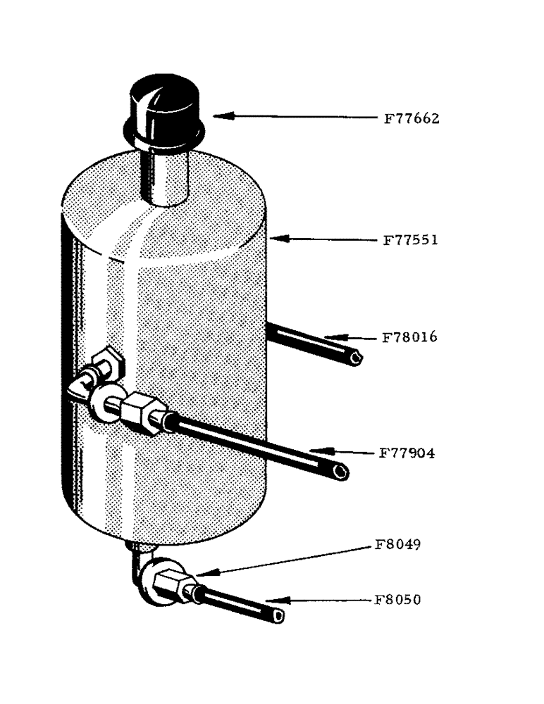 Схема запчастей Case IH 800 - (259) - OIL RESERVOIR FOR HYDRAULIC SYSTEM (35) - HYDRAULIC SYSTEMS