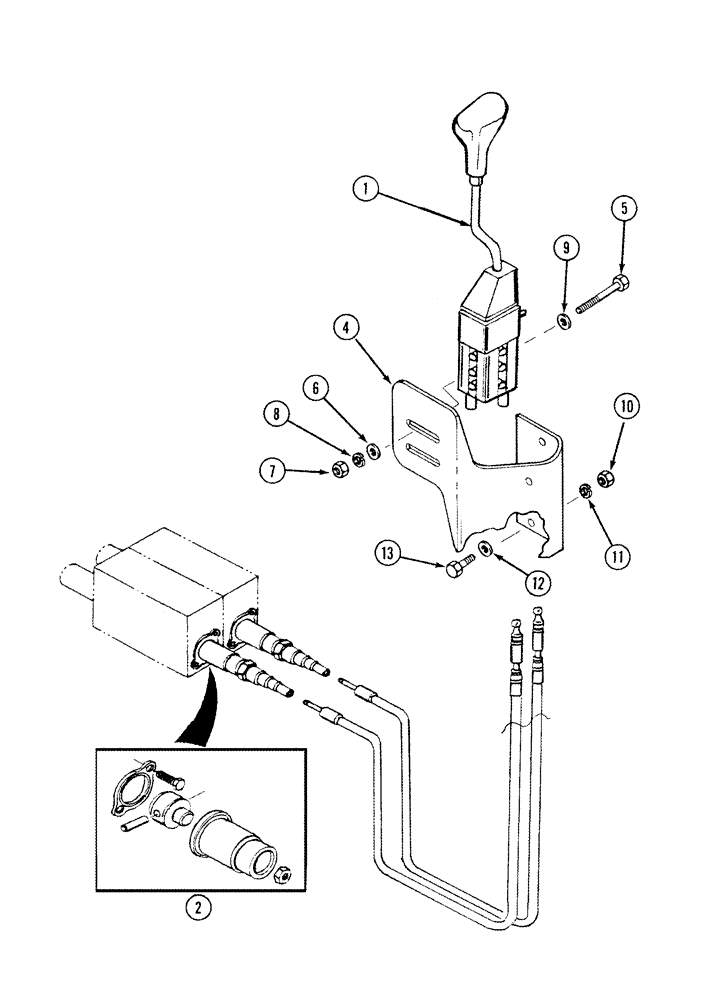 Схема запчастей Case IH L455 - (08-12) - HYDRAULIC CONTROLS MOUNTING 2 Function C50 - C60 (08) - HYDRAULICS