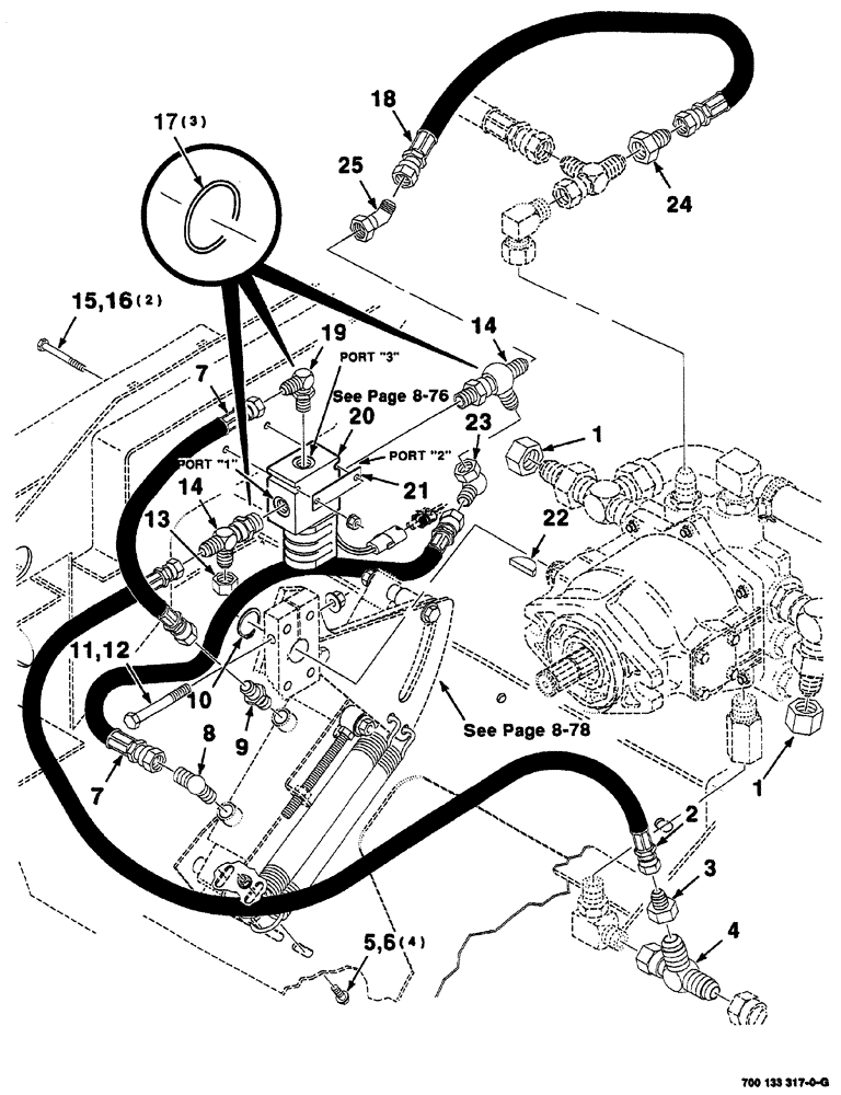 Схема запчастей Case IH 8860 - (08-74) - HEADER CONTROL ASSEMBLY (STANDARD) (58) - ATTACHMENTS/HEADERS