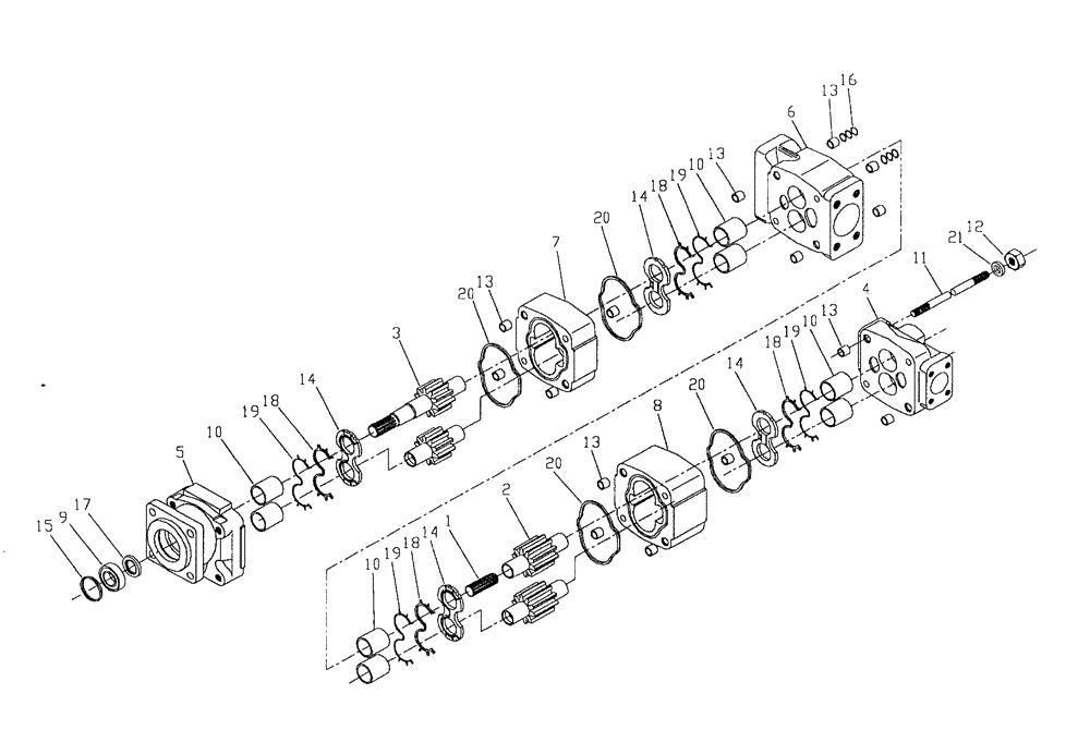 Схема запчастей Case IH 7700 - (B04[10]) - HYDRAULIC PUMP COMMERCIAL {125/M11-330/3306} Hydraulic Components & Circuits