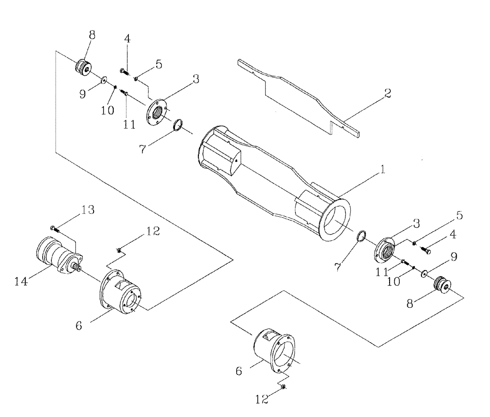 Схема запчастей Case IH 7700 - (A05[01]) - BUTTLIFT ROLLER Mainframe & Functioning Components