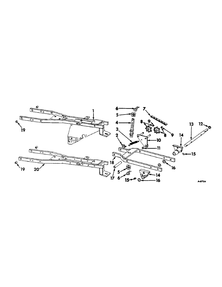 Схема запчастей Case IH 186 - (C-04) - MAIN FRAME 