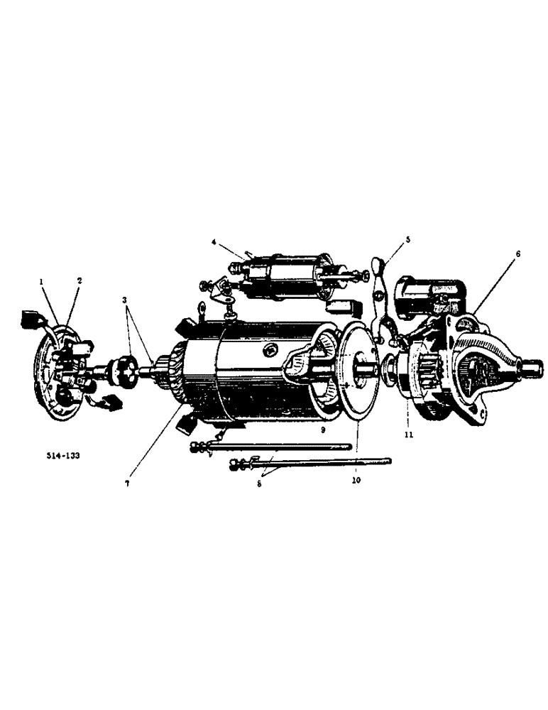 Схема запчастей Case IH 674 - (08-31) - STARTER MOTOR, LUCAS (06) - ELECTRICAL