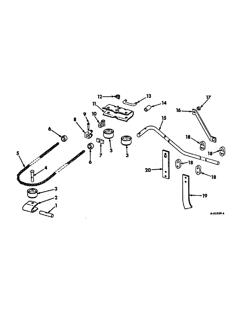 Схема запчастей Case IH 66-SERIES - (U-26) - AUTOMATIC SHOE MARKER, FOR 2-ROW PLANTERS 