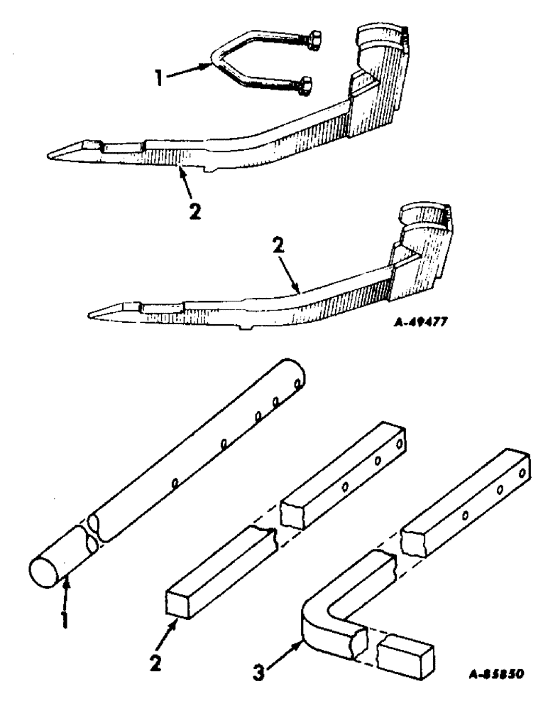 Схема запчастей Case IH 63-SERIES - (G-13[A]) - TOOL BARS, SQUARE AND PIPE 