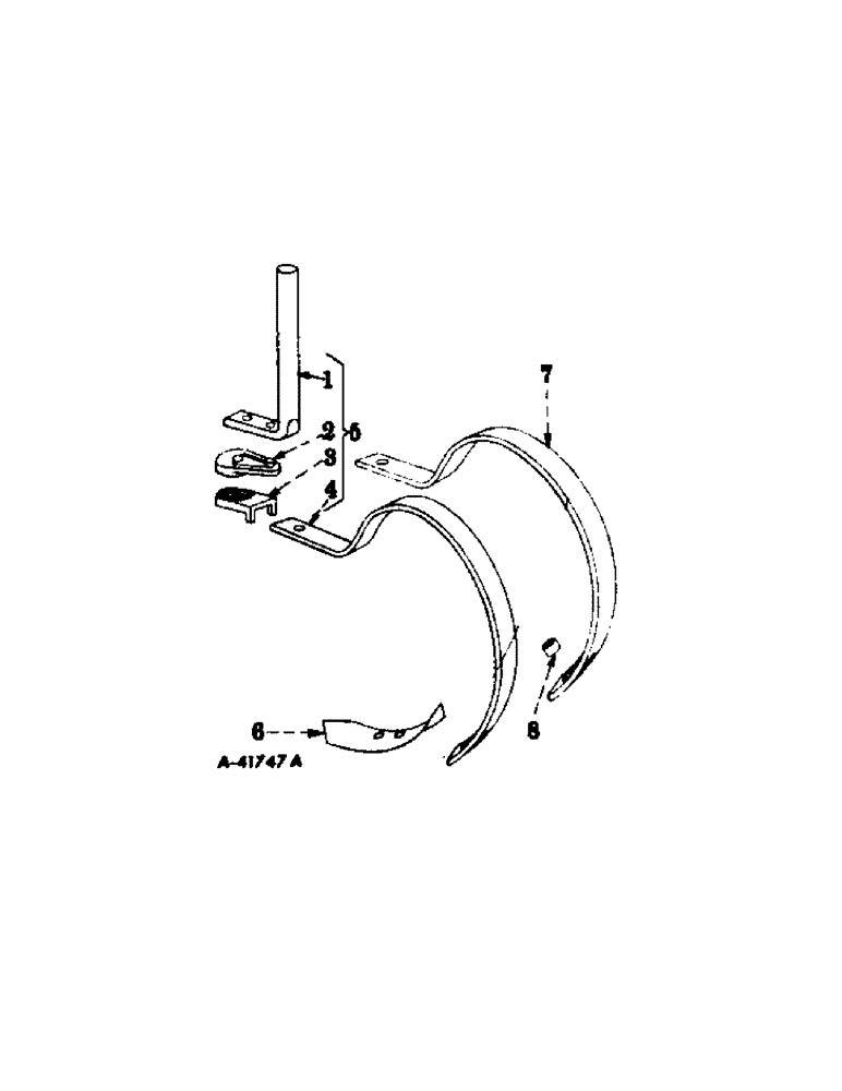 Схема запчастей Case IH INTERNATIONAL - (A-13[A]) - REAR SECTIONS, SPRING TEETH, SINGLE 