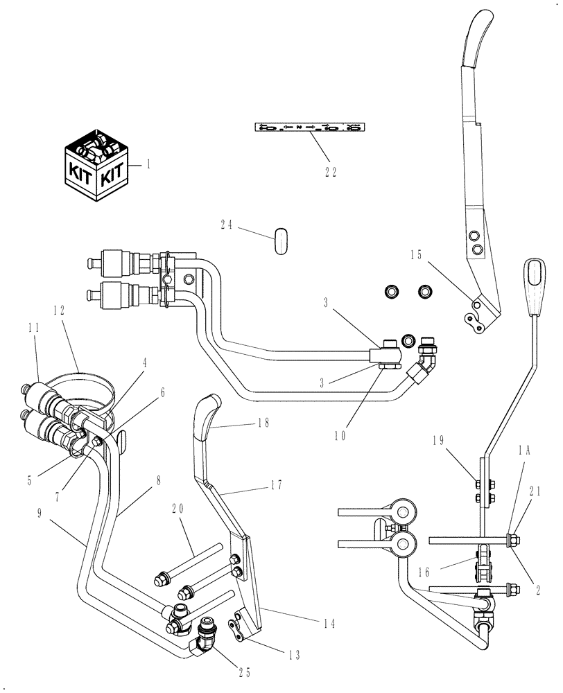 Схема запчастей Case IH FARMALL 40 - (07.05.01) - REAR REMOTE HYDRAULIC VALVE #2 POSITION COMPLETING KIT, 12X12 - 719936036 (07) - HYDRAULIC SYSTEM