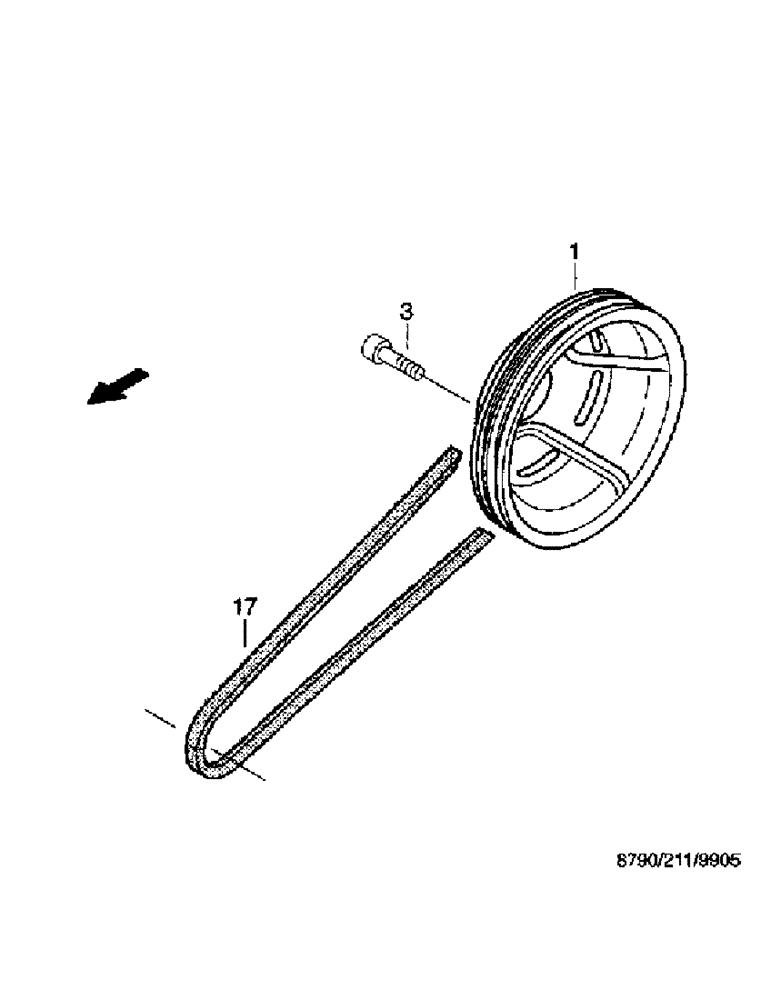 Схема запчастей Case IH 8790 - (036) - ENGINE SYSTEM, CONTROL SIDE MOUNT (10) - ENGINE