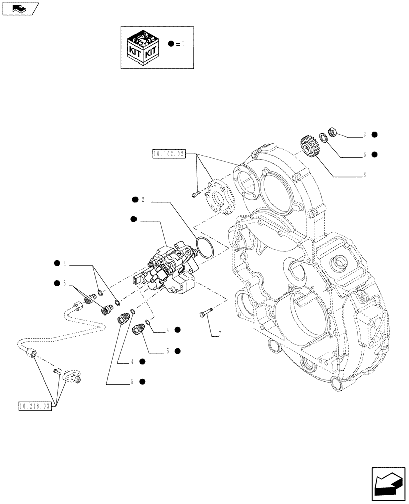 Схема запчастей Case IH 635 - (10.247.01) - INJECTION PUMP (10) - ENGINE