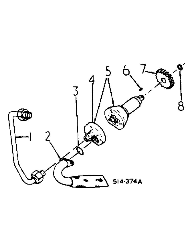 Схема запчастей Case IH 884 - (10-07) - LUBE PUMP (07) - HYDRAULICS