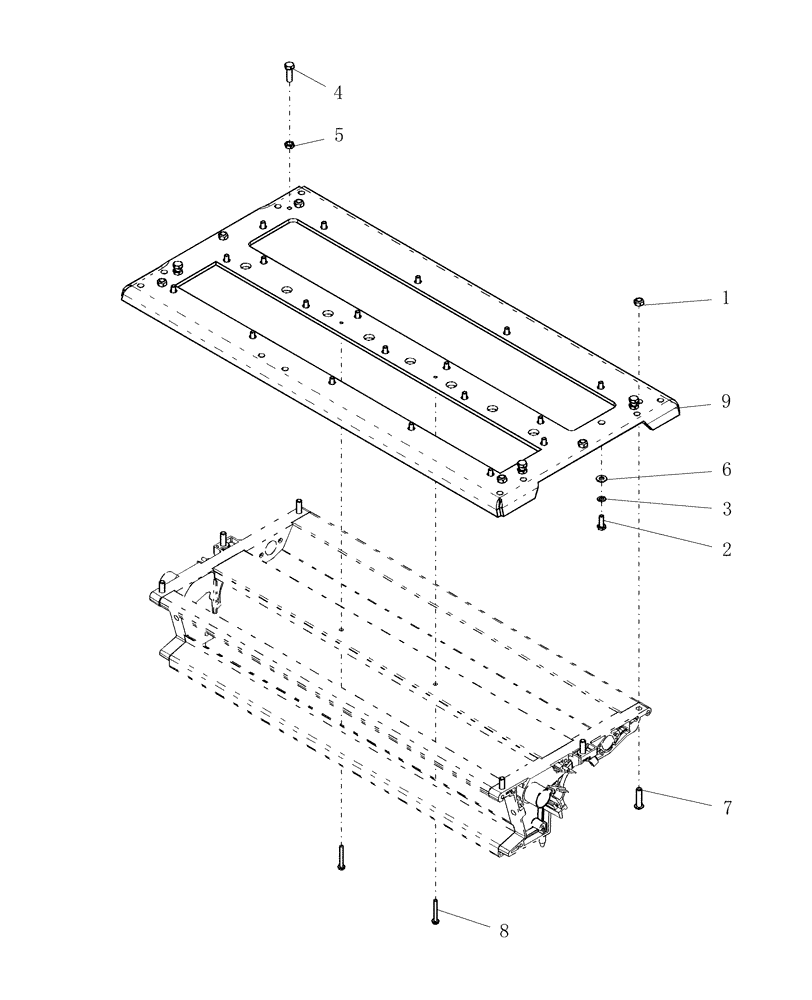 Схема запчастей Case IH ADX3260 - (L.10.F[02]) - METER MOUNT PLATE L - Field Processing