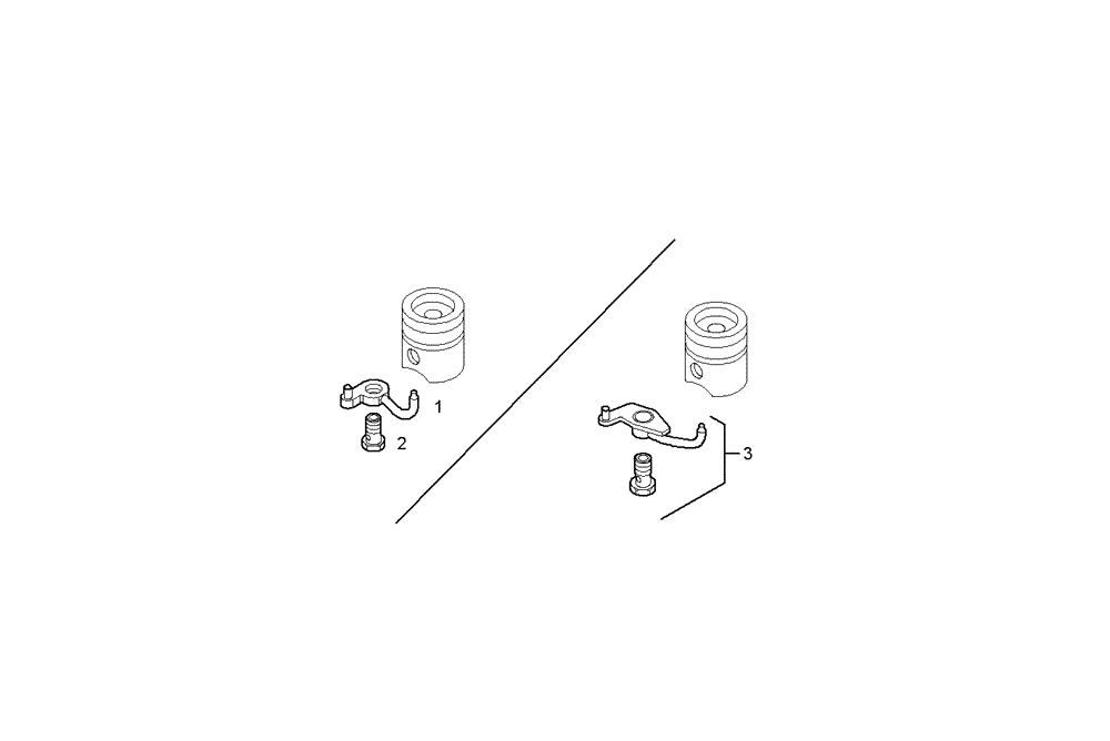 Схема запчастей Case IH F3AE0684P E904 - (0414.007) - OIL NOZZLE 