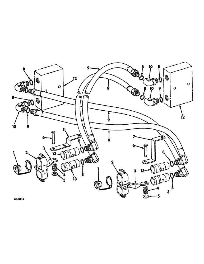 Схема запчастей Case IH 2656 - (F-65) - HYDRAULICS, HYDRAULIC REMOTE CONTROL, TRACTORS WITH REAR HYDRAULIC MANIFOLD (07) - HYDRAULIC SYSTEM