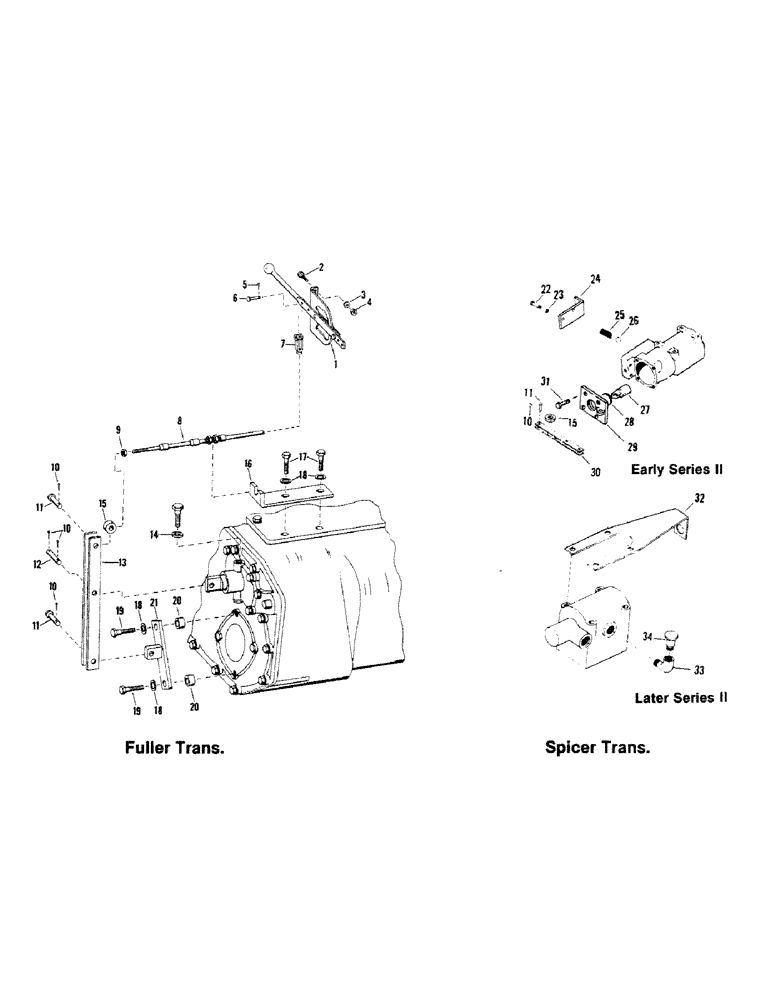 Схема запчастей Case IH STEIGER - (04-10) - TWO-SPEED SHIFT LINKAGES -- SERIES II (04) - Drive Train