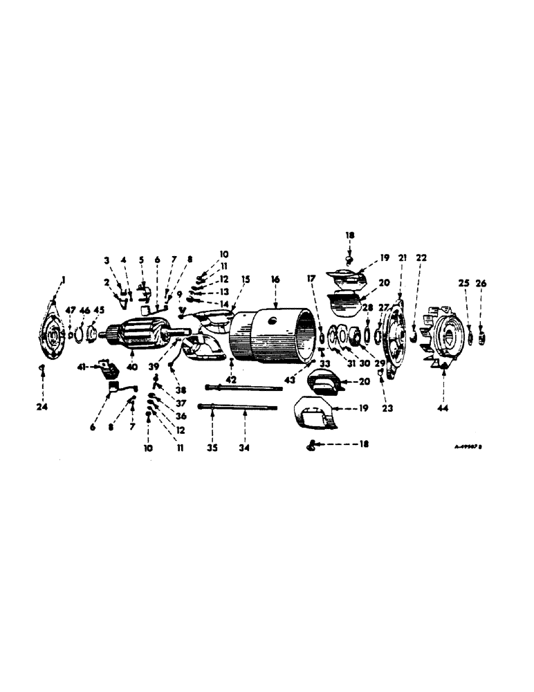 Схема запчастей Case IH 140 - (08-06) - ELECTRICAL, GENERATOR, DELCO-REMY, FOR 140 SERIES TRACTORS (06) - ELECTRICAL