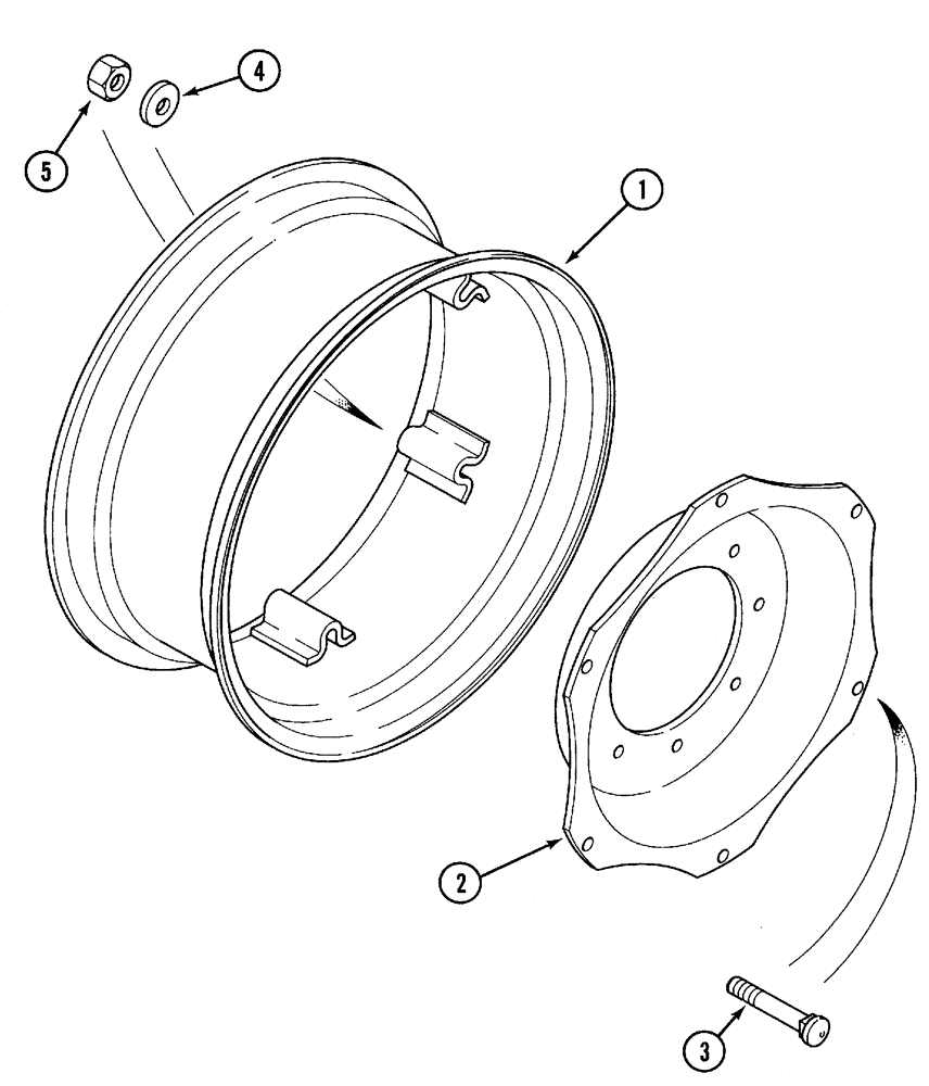 Схема запчастей Case IH CX80 - (05-24) - FRONT WHEELS (05) - STEERING