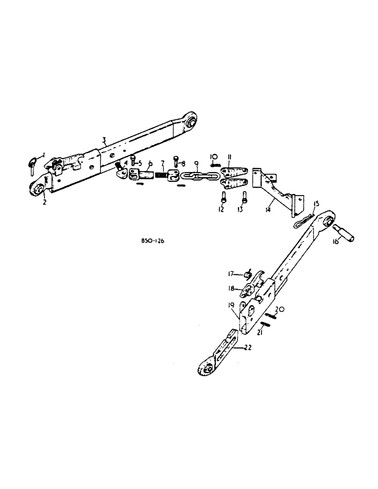 Схема запчастей Case IH 784 - (09-07) - FRAME, LOWER LINKS, THREE POINT HITCH, TELESCOPING LOWER LINKS W/INSIDE CHECK CHAINS, 33 INCH (12) - FRAME